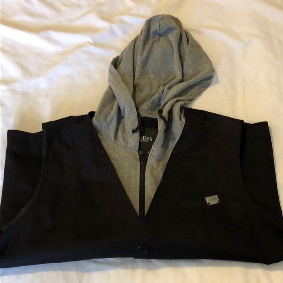 Men’s Hoodie Vest by Guess - Picture 2 of 5